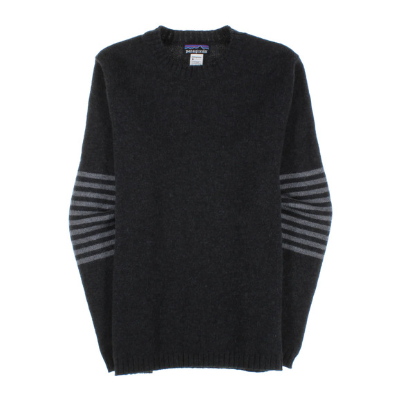Patagonia Other - Patagonia Lambswool Crewneck Sweater Men’s Sz. S Gray Striped 50305 Y2K Vintage